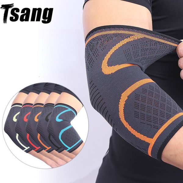 

1pair of elbow brace bandage wristband support elastic stretch basketball knee pads wristbands kneepad sports safety men, Black;gray