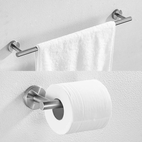

bath accessory set 5pcs home toilet paper holder bathroom hardware el shower wall mounted modern towel bar rustproof stainless steel hook