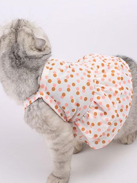 

dog apparel summer and autumn cute bubble skirt dress sling elastic short pet clothes