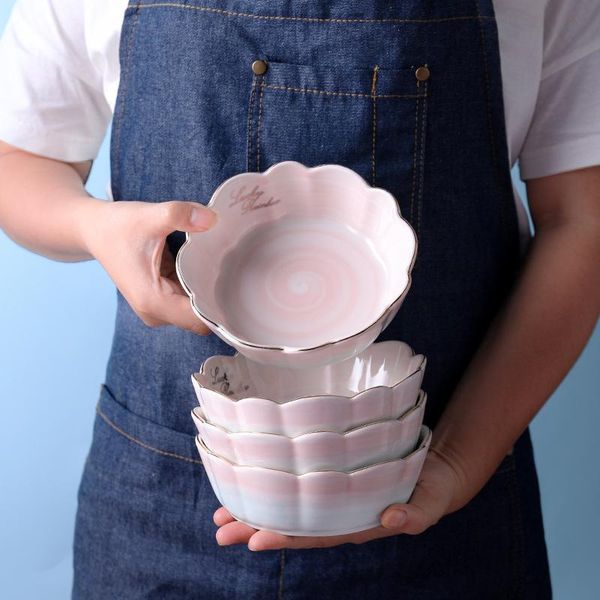 

creative ceramics ins fruit salad bowl breakfast dessert vegetable sauce children's supplementary bowls