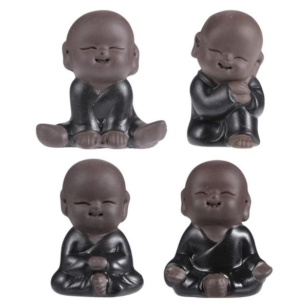 

fragrance lamps 4pcs lovely zen monk tabledecoration vivid for tea art ornament