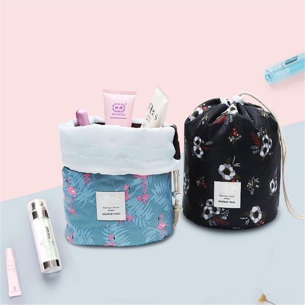 

round women makeup bag travel make up organizer cosmetic female storage toiletry kit case bags & cases