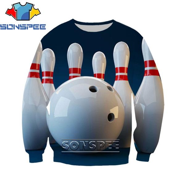 

men's hoodies & sweatshirts sonspee 3d print bowling ball sports men women sweatshirt cool hiphop hawaii fashion hoodie pullovers long-, Black