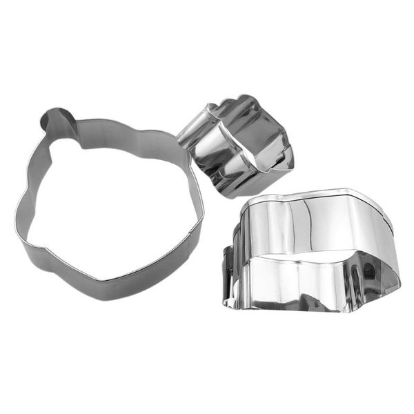 

baking moulds 3pcs/set cupcake shape stainless steel biscuit mold cup cake cookie cutter tool dessert utensils