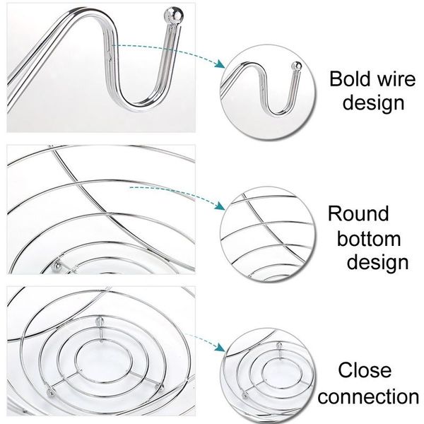 

storage baskets 2 in 1 banana hanger fruit bowl iron holder basket stand hook kitchen ow