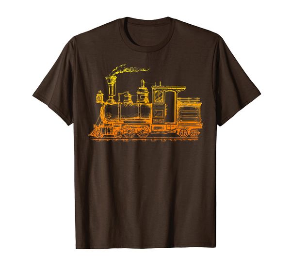 

vintage locomotive steam train gift - trains love t-shirt, White;black