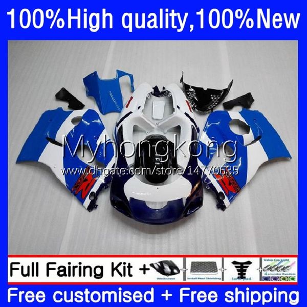 Feedings for Suzuki SRAD GSXR 750 600 CC GSX-R750 600cc 750cc 96-00 Bodywork 16No.22 GSX-R600 GSXR600 96 97 98 99 00 Branco Azul Hot GSXR750 1996 1997 1999 2000 Bodys Kit