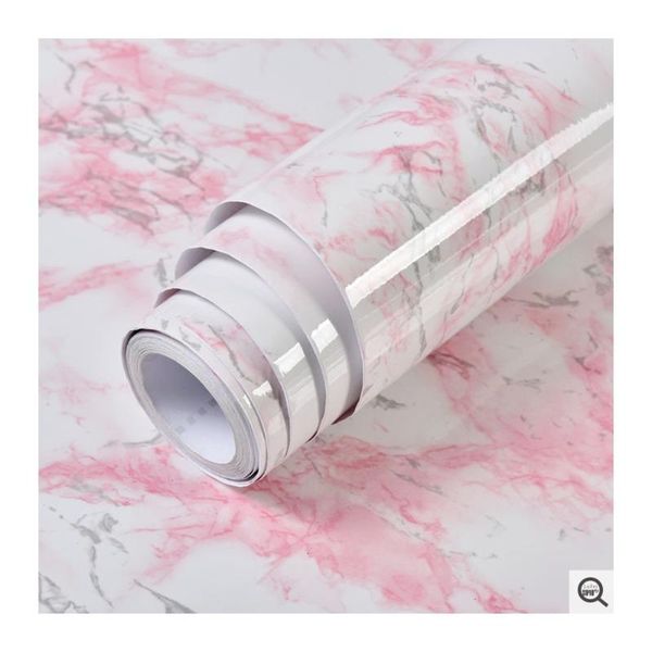 

wallpapers pink marble wallpaper stick and peel self adhesive removable waterproof wall table countercabinet drawer decor for kitchen