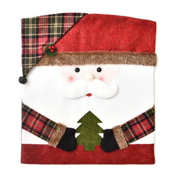 

christmas chair covers cute santa snowman elk cover dining decor for home