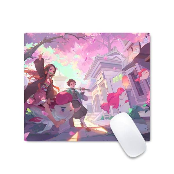 

mouse pads & wrist rests anime demon slayer rubber durable deskmousepad pad protect game officework mat non-slip lapcushion