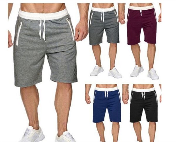 

running sports capris men's casual shorts trendy brand loose medium pants large beach pants, White;black