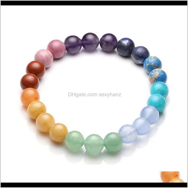 

other bracelets jewelry drop delivery 2021 selling lucky stone seven chakras beaded bohemian bracelet fo8cg, Golden;silver