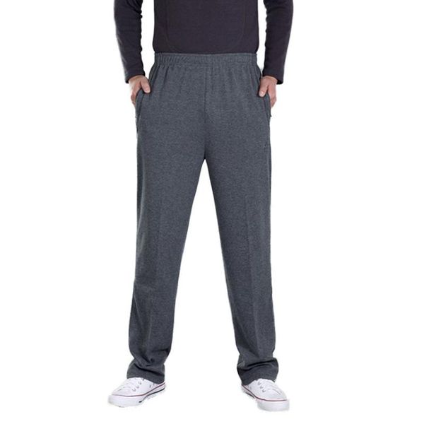

men's pants 2021 fashion, autumn and winter thick sports pants, casual old age dad pants. cx50, Black