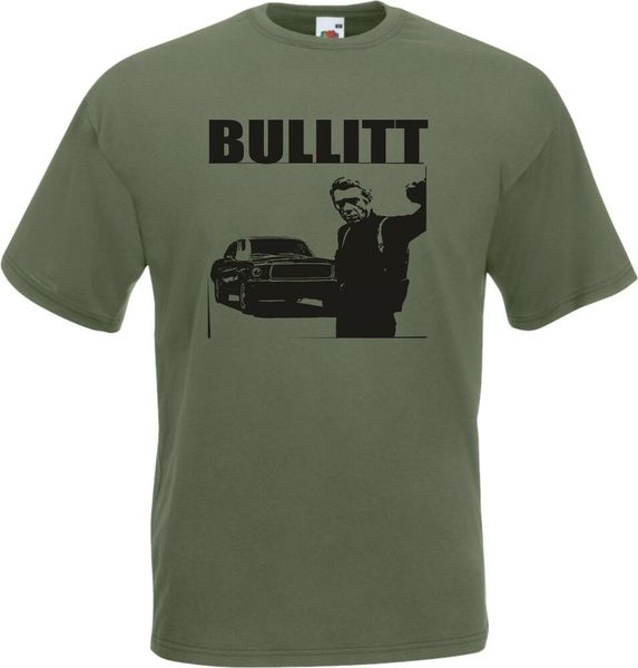 

steve mcqueen bullitt t-shirt-various colours, s-xxl, White;black