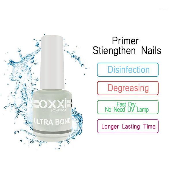 

acid-nail primer manicure uv gel varnish for nails rubber base coat and no-wipe set permanent polish lak1, Red;pink