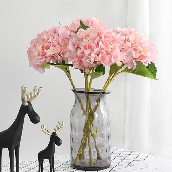 

decorative flowers & wreaths artificial hydrangea branch silk fake diy gift home decoration christmas wedding bridal bouquet