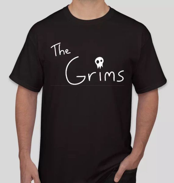 

the grimst shirt punk rock music band t shirt tee skull, White;black