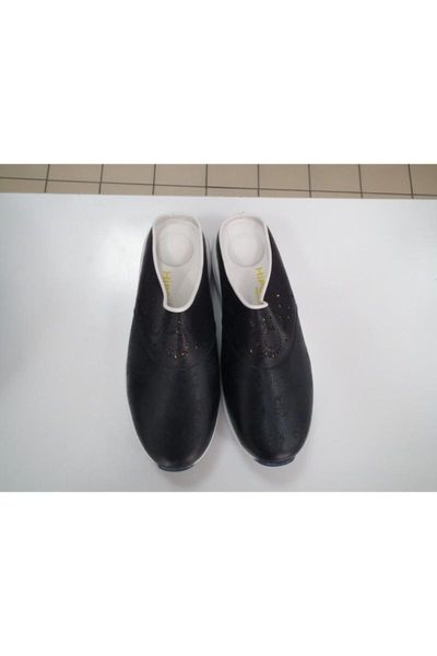 

slippers black lazer