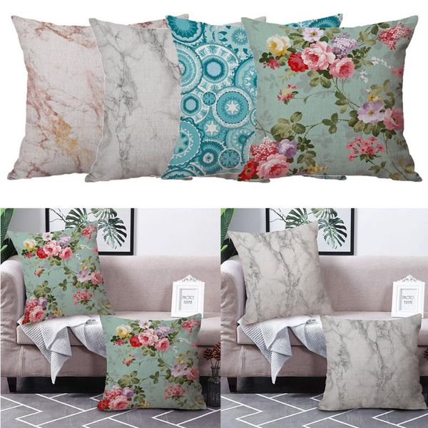 

cushion/decorative pillow square cushion cover 18 inch sofa car bed throw case cotton linen