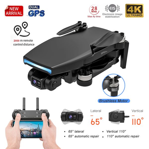 

new 2021 l108 pro gps drone hd 4k camera 2-axis cardan professional 2000m image brushless engine transport