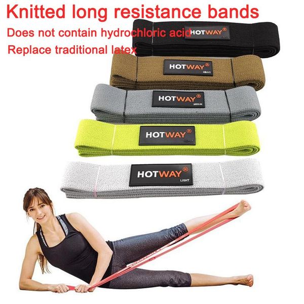 

yoga elastic bands fitness resistance knitted indoor exercise gym strength training workout equipment rally band unisex