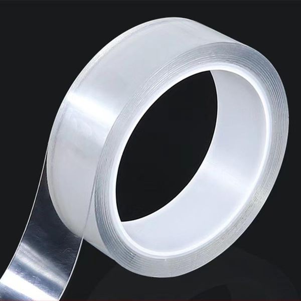 

window stickers 2pcs 3/5m transparent nano tape double sided reusable waterproof wall sticker bathroom home decoration tapes magic