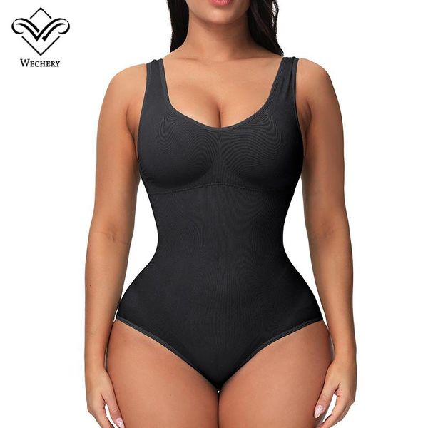 

women's shapers shapewear bodysuit underwear women postpartum body strappy skinny bodys stretchable bulifter, Black;white