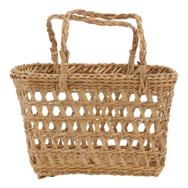 

1pc woven storage basket flower delicate (light brown) baskets