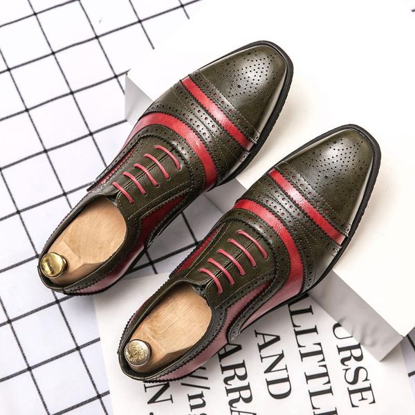

dress shoes blacklether men skin men's skool piergitar formal lather 2021 hippie brown oxford trend mens male italian for stylish, Black