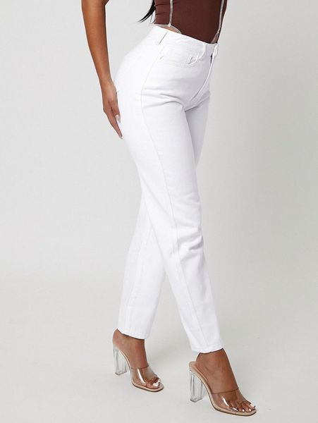 

sxy high waist mom fit jeans 06pc#, Blue