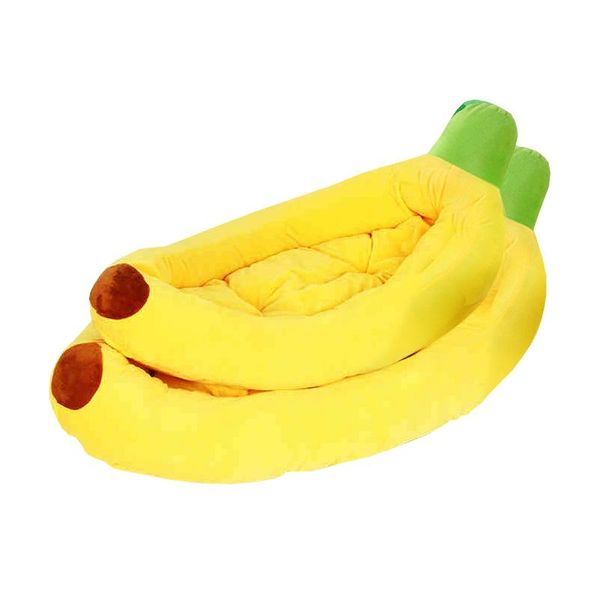 

creative banana shape pet nest comfortable cat litter kennel bed multiple colors suitable for small and medium pets kennels & pens