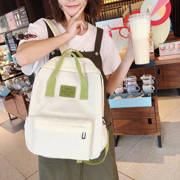 

backpack lightweight high school student girls bag large capacity children women bags kids travel knapsack