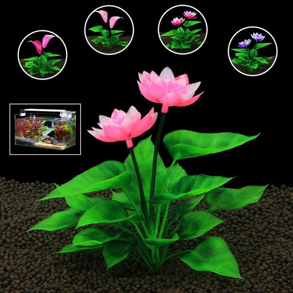 

decorations aquatic grass landscape decor flower ornament fish tank plastic plants artificial water plant simulation aquarium decoration