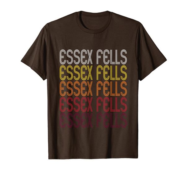 

esfells, nj | vintage style new jersey t-shirt, White;black