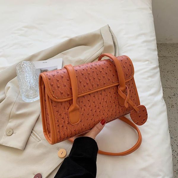 

shoulder bags bag for women original brand 2021 fashion square texture handbag