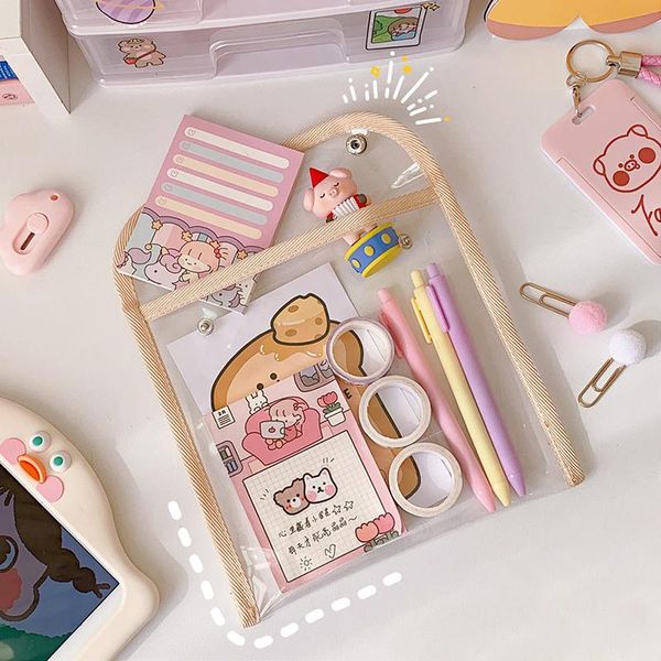 

multifunctional sanitary pad bags waterproof pvc napkin organizer transparent women cosmetic pouch portable makeup storage