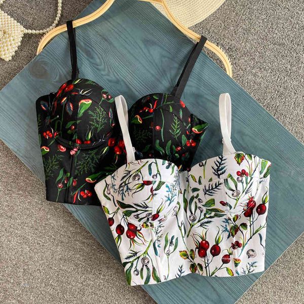 

bras - women's casual t-shirt, backless retro printed suspender cultural vest, 2021 fashion t-shirt mvha, Red;black