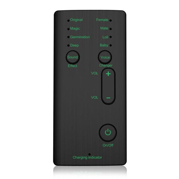 Novo Trocador Mini portátil 8 Modulador de mudança com funções de voz ajustáveis ​​Telefone Cartão de som da placa de som