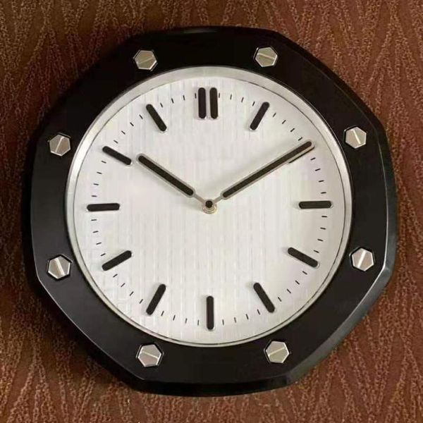 

wall clocks nordic luxury clock metal silver luminous watches home decor secret stash silent living room klok gift l35