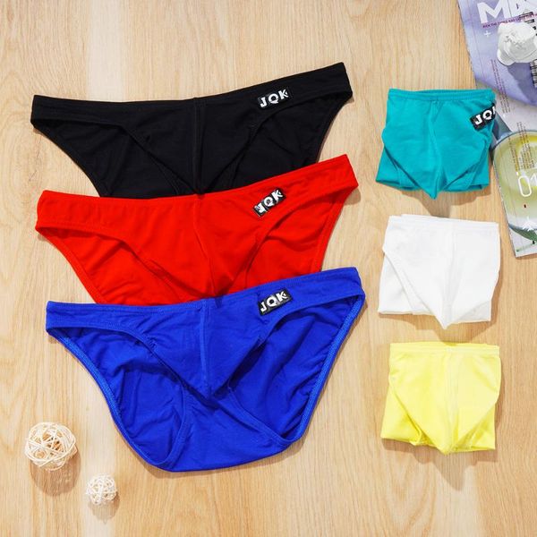 

underpants cotton underwear men gay low waist brief breathable soild bikini panties man lingerie men's wholesale, Black;white