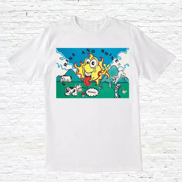 

rise & shine t-shirt (rave / acid house ), White;black