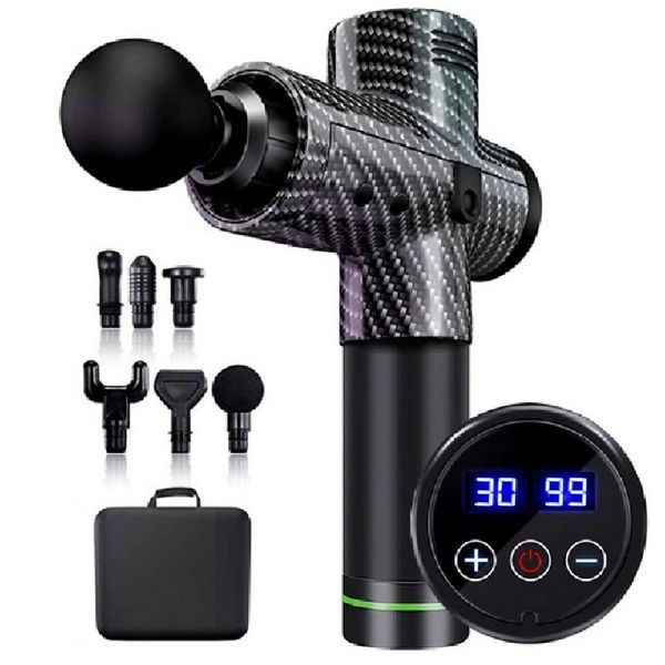 

display electric fascia gun body muscle massage for relax relaxation sport therapy massager gym office home