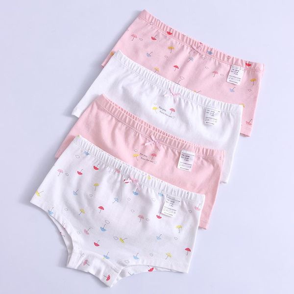 

4pcs/lot kids girls underpants cotton white boxers for toddler baby teenage pink panties children princess boxer shorts 2-16yrs, Camo