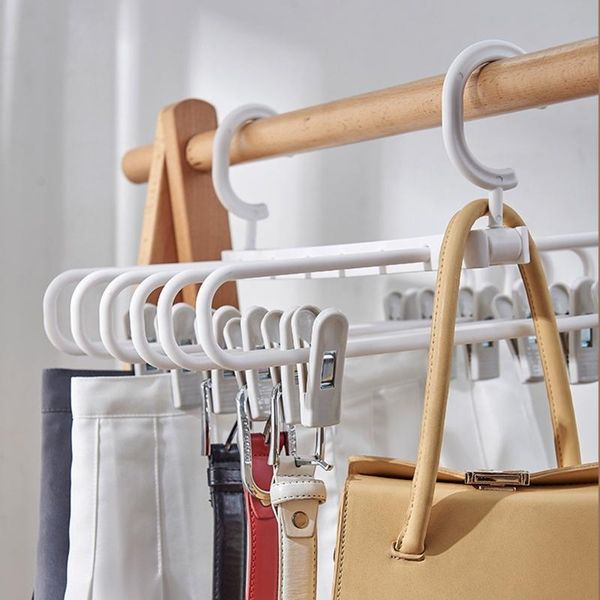 

multi-layer drying rack magic hanging clothes pant hanger multifunction hangers & racks