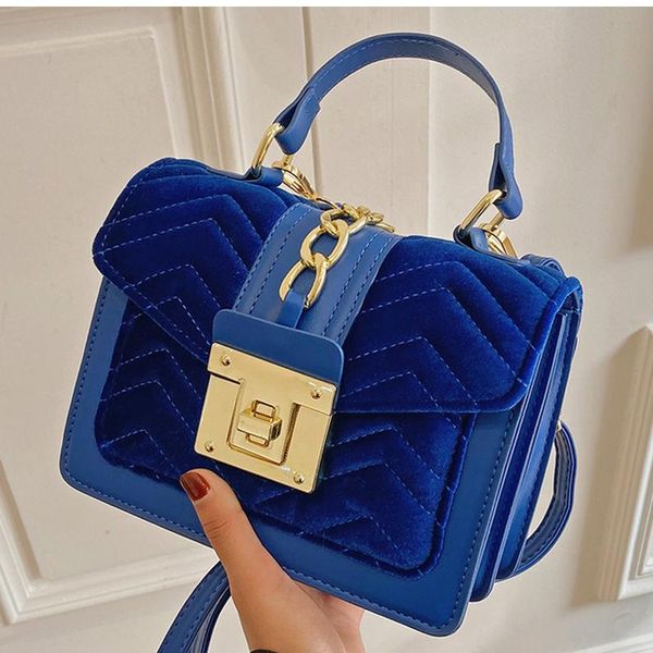 

evening bags brand handbag luxury velvet shoulder bag for women clutch purses winter crossbody female travel totes