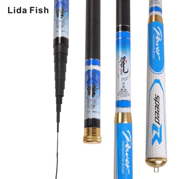 

lida fish brand high carbon 4.5 5.4 6.3 7.2 meters ultra light 28 key short section stream rod fishing boat rods