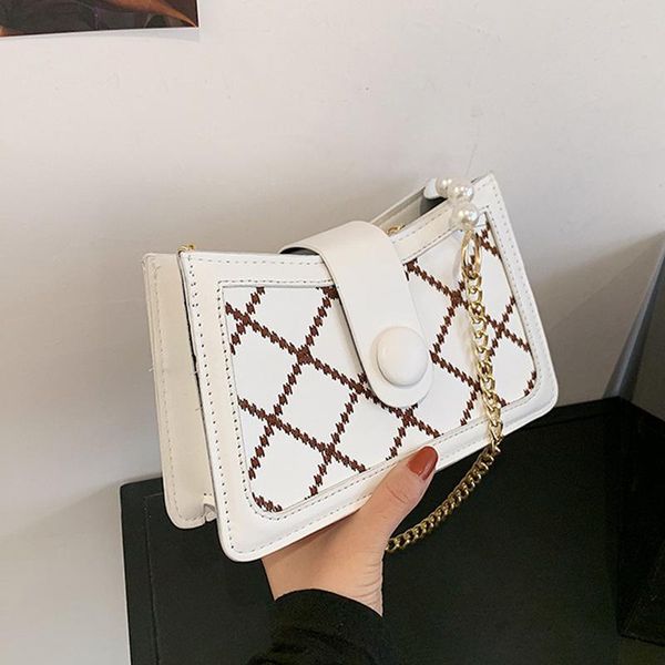 

evening bags geometric pattern female bag underarm shoulder chain crossbody small casual for ladies