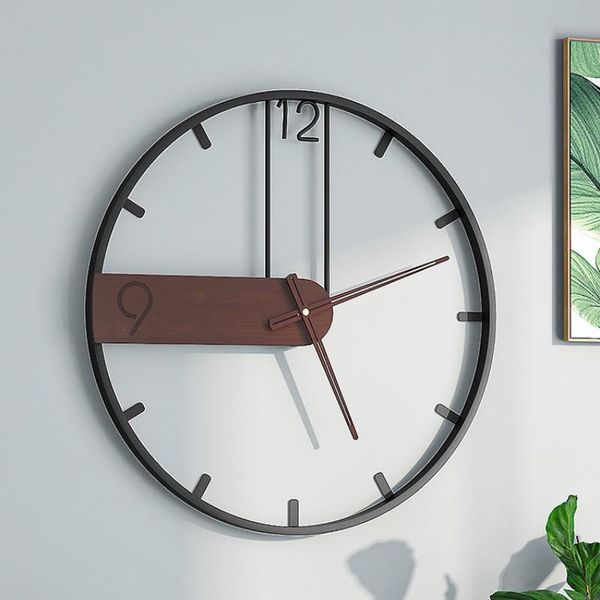 

wall clocks nordic luxury clock large creative silent watches living room metal fashion orologi da parete home decoration ac50al