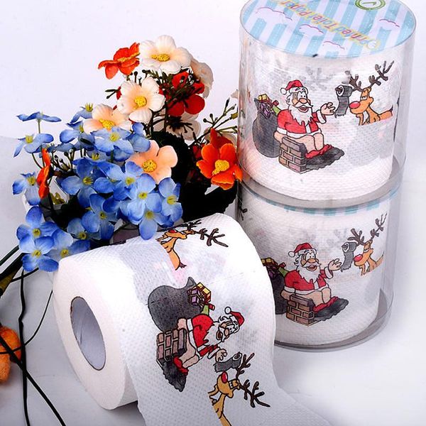 

party decoration 3 pcs christmas print roll paper xmas gifts 2021 decorations for home merry ornament supplies
