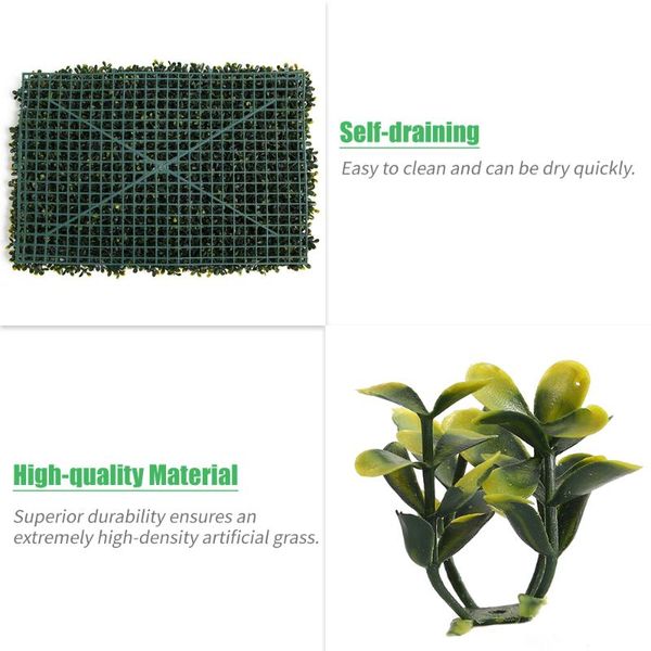 

decorative flowers & wreaths simulation turf garden decoration grass mat artificial plant lawns landscape carpet for home wall fake gra